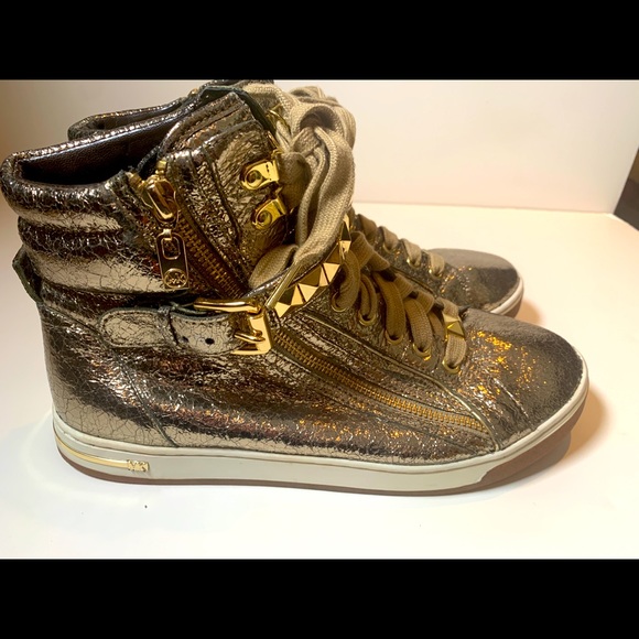 COPY - Michael Kors Glam Studded High Top Sneaker - Picture 1 of 5